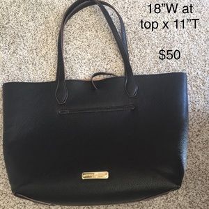 Steve Madden leather black tote